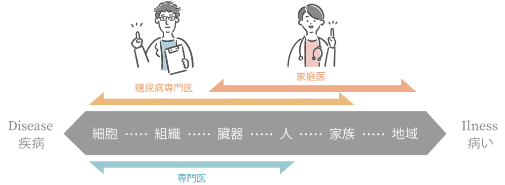 家庭医と専門医の領域